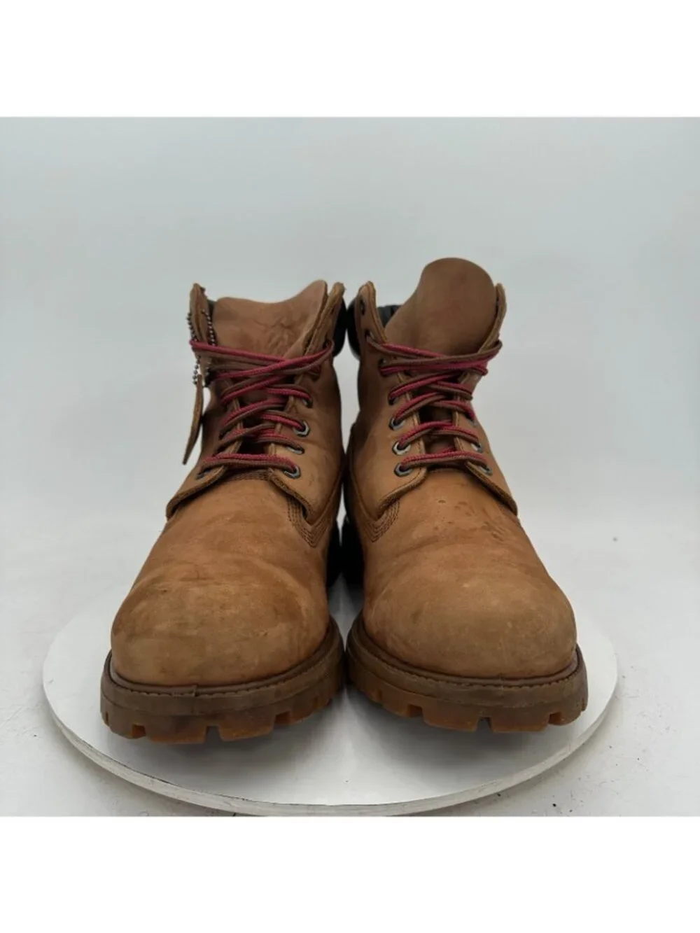 Timberland Premium 6-Inch Men Size 12M Wheat Nubuck Waterproof Leather Boot